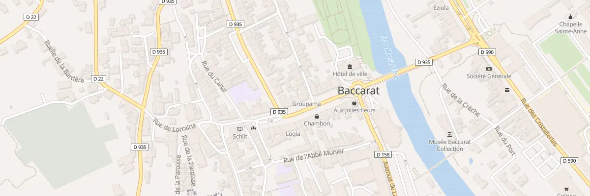Plan du 16 Rue Adrien Michaut à Baccarat
