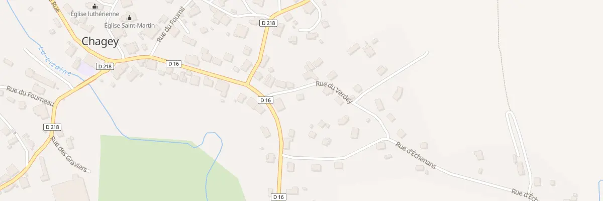 Plan du 2 Rue du Verdey à Chagey