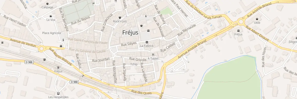 Plan du 6 Rue du Docteur Albert CIAMIN à Fréjus