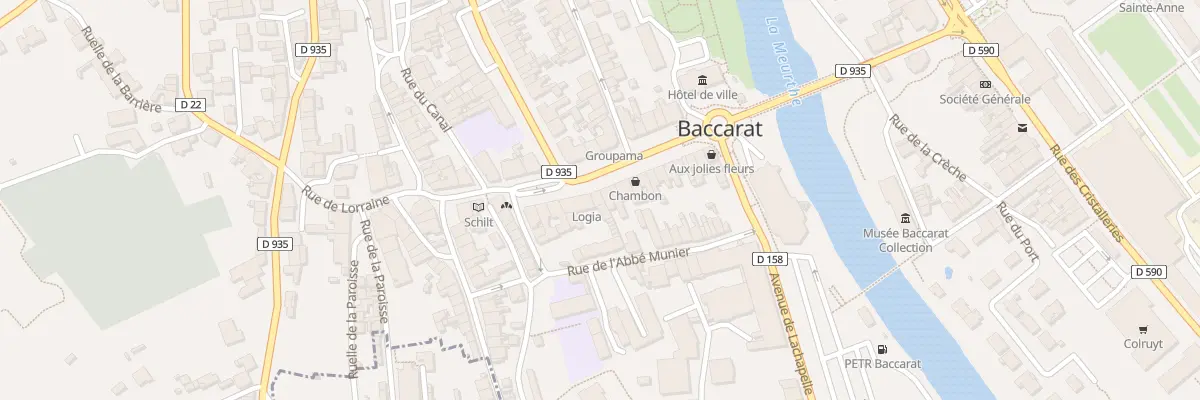 Plan du 25 Rue Adrien Michaut à Baccarat