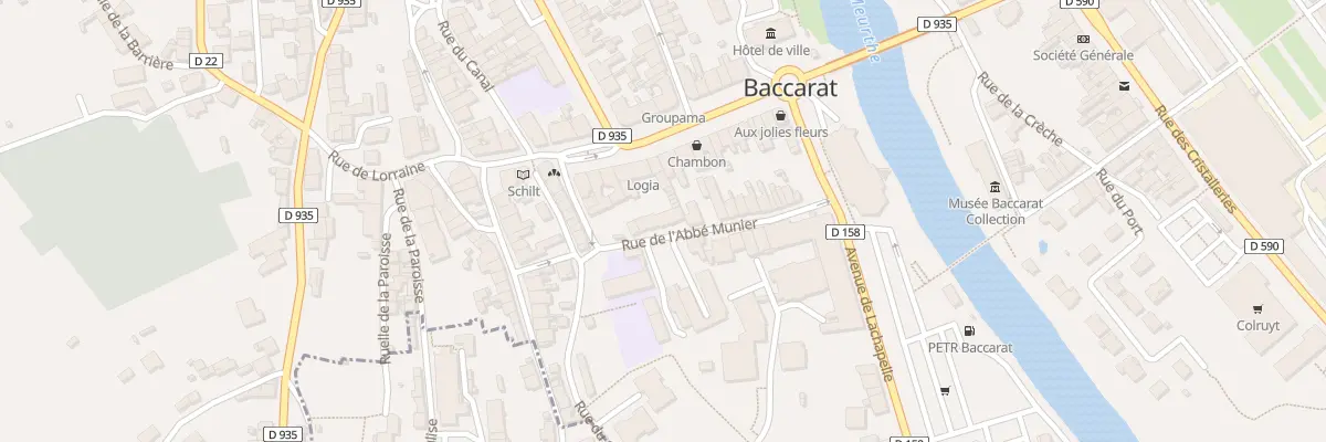 Plan du 9 Rue de l’Abbé Munier à Baccarat