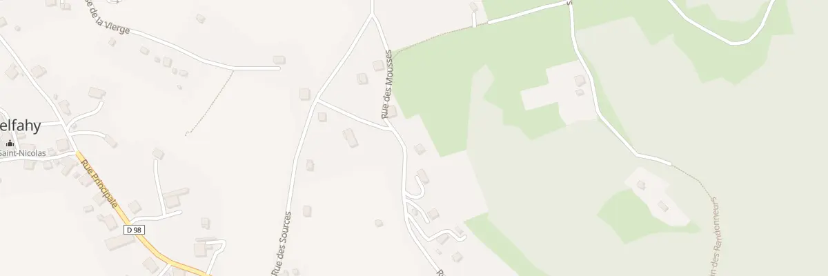 Plan du 9 Rue des Mousses à Belfahy