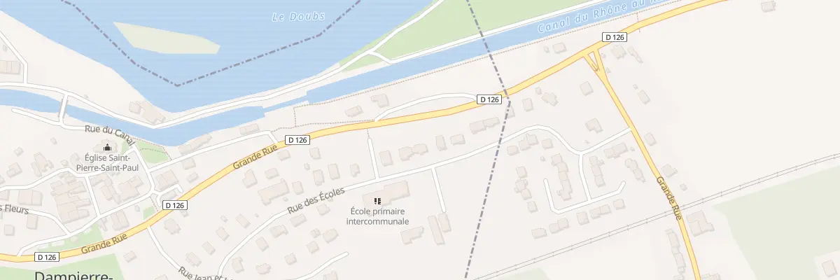 Plan du 19 Rue des Ecoles à Dampierre-sur-le-Doubs