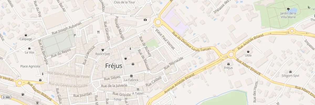 Plan du 38 Rue du BOURGUET à Fréjus