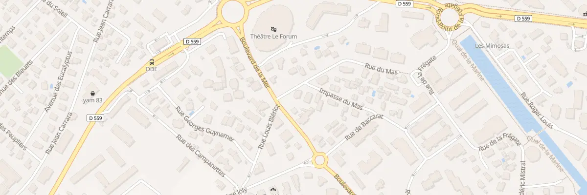 Plan du 177 Bd de la MER à Fréjus