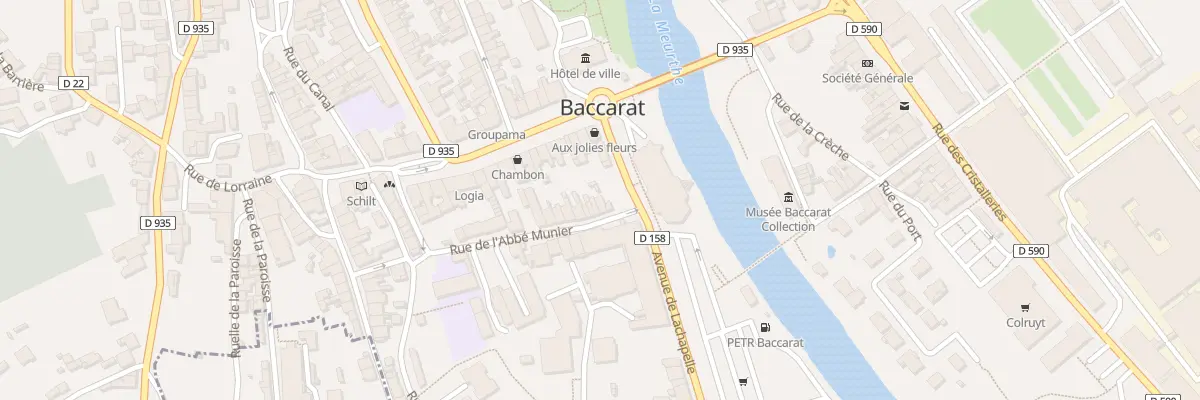 Plan du 35 Rue de l’Abbé Munier à Baccarat