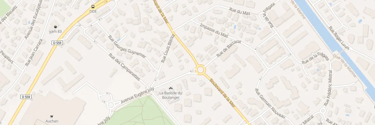 Plan du 258 Bd de la MER à Fréjus