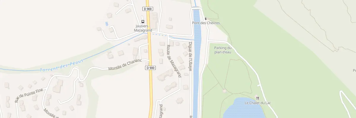 Plan du 7288 Mazagrand à Jausiers