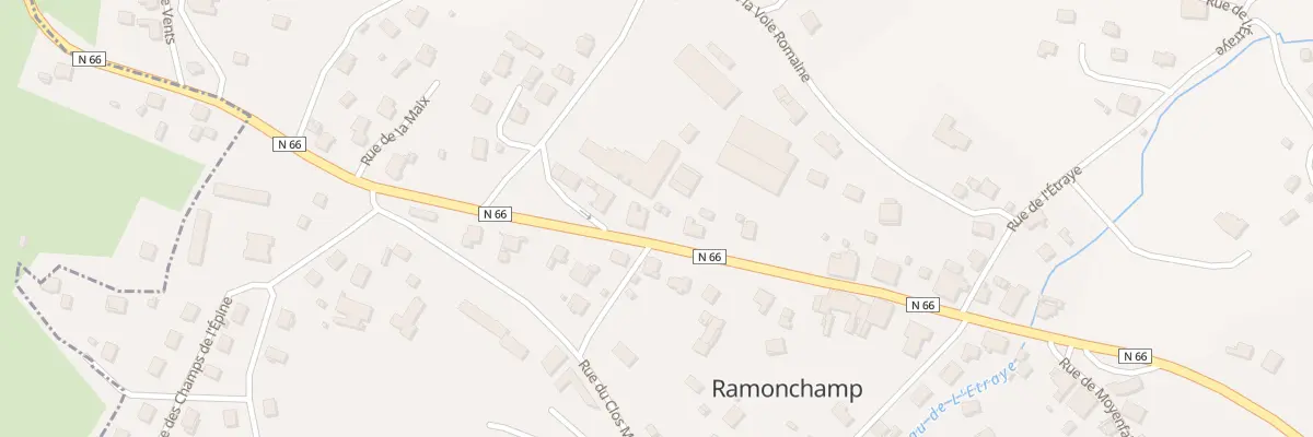Plan du 13 Rue d’Alsace à Ramonchamp