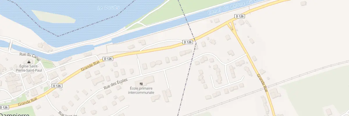 Plan du 23 Rue des Ecoles à Dampierre-sur-le-Doubs