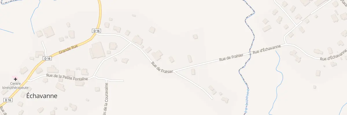 Plan du 15 Rue de Frahier à Échavanne