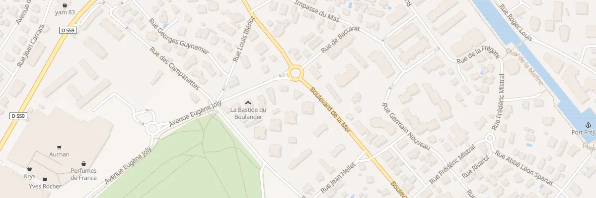 Plan du 320 Bd de la MER à Fréjus