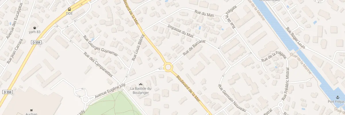 Plan du 291 Bd de la MER à Fréjus