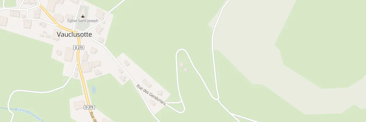 Plan du 8 Rue des Genevriers à Vauclusotte