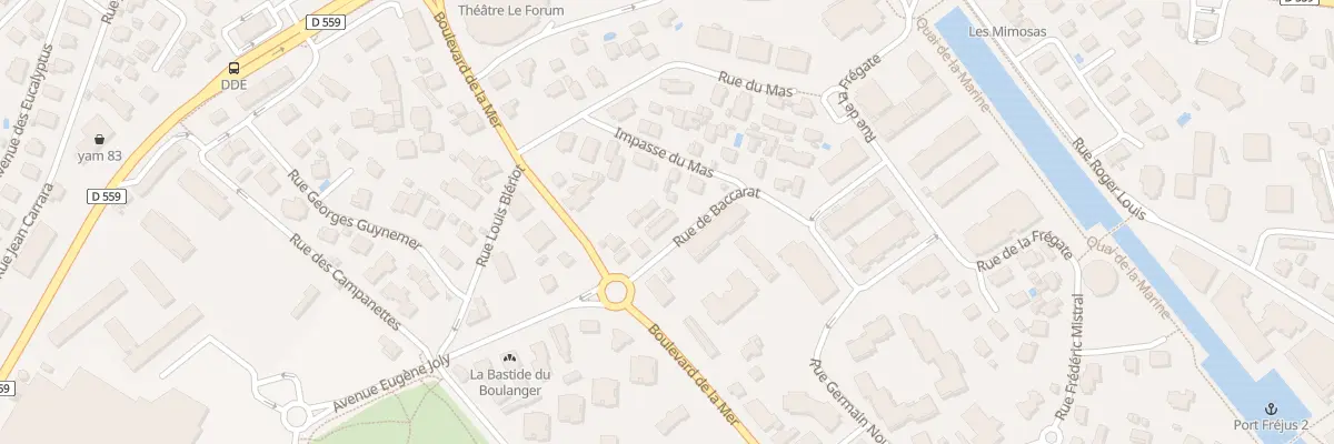Plan du 299 Bd de la MER à Fréjus