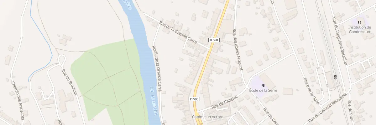 Plan du 73 Rue de la Division Leclerc à Baccarat