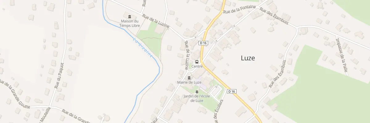 Plan du 1 Rue de la Luzine à Luze