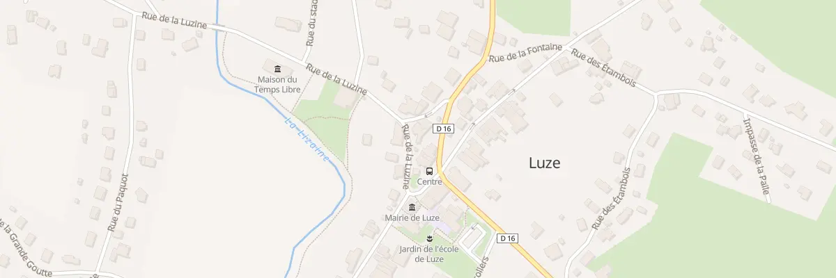 Plan du 2 Rue de la Luzine à Luze