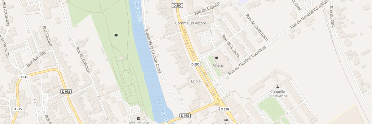 Plan du 21 Rue de la Division Leclerc à Baccarat