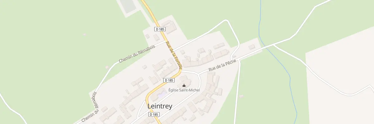 Plan du 2 Rue de la Fortelle à Leintrey