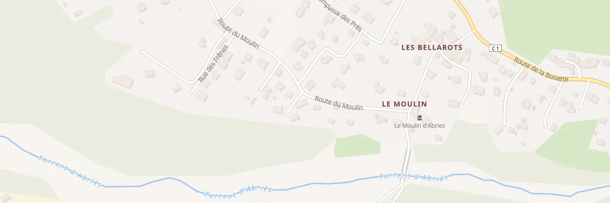 Plan du 356 Rte du Moulin à Jausiers
