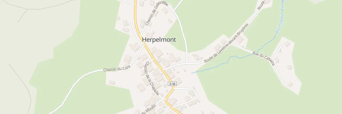 Plan du 35 Rte de Laveline Dt Bruyeres à Herpelmont