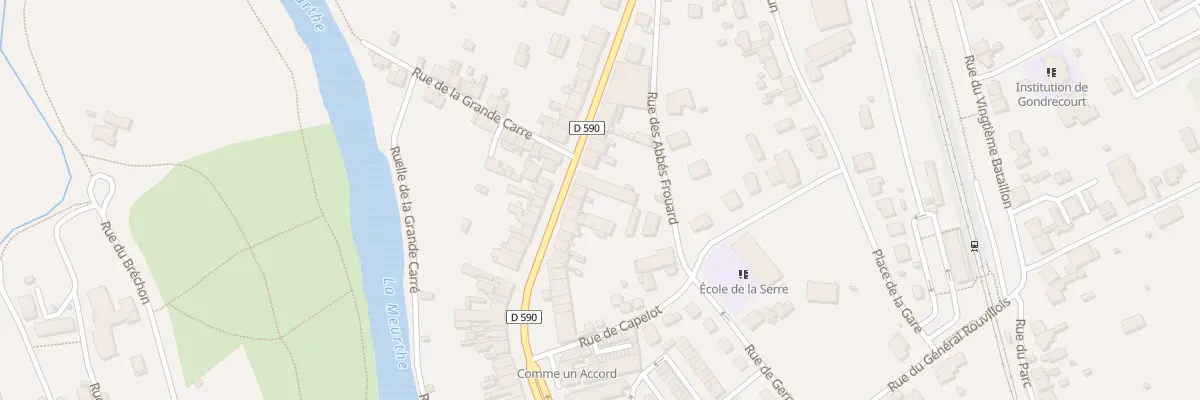 Plan du 24 Rue de la Division Leclerc à Baccarat