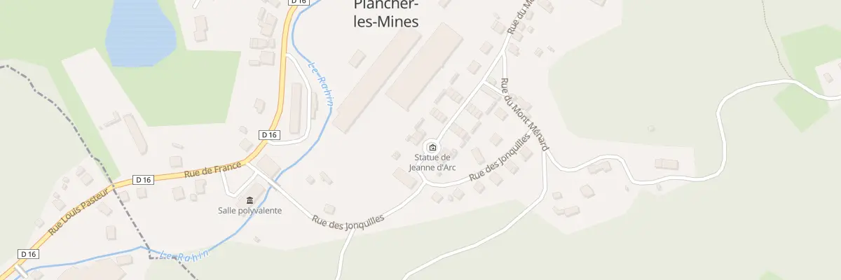 Plan du 12 Rue du Mont Menard à Plancher-les-Mines