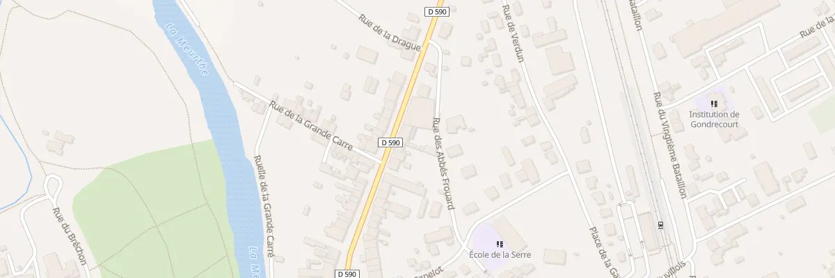 Plan du 34 Rue de la Division Leclerc à Baccarat