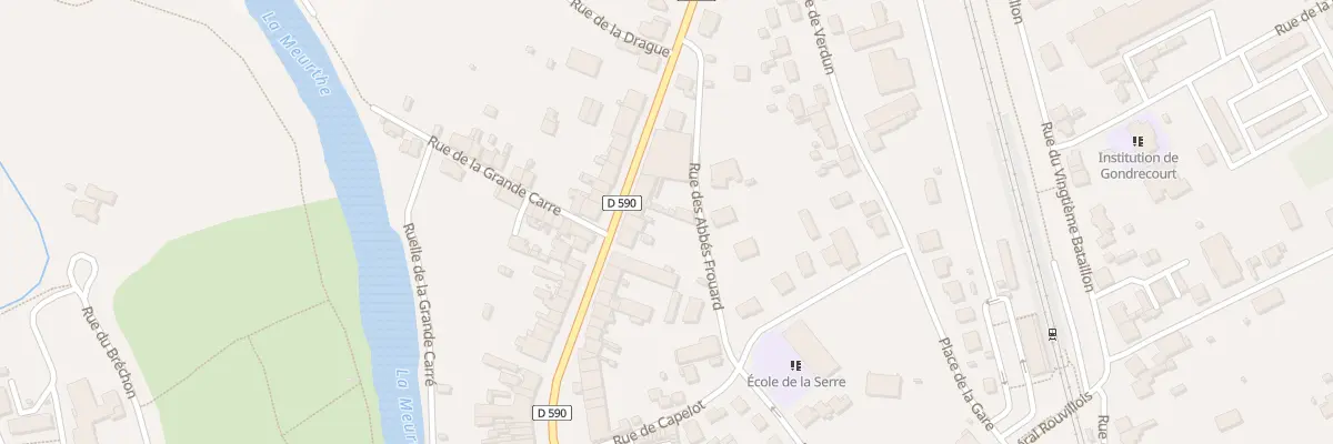 Plan du 32 Rue de la Division Leclerc à Baccarat