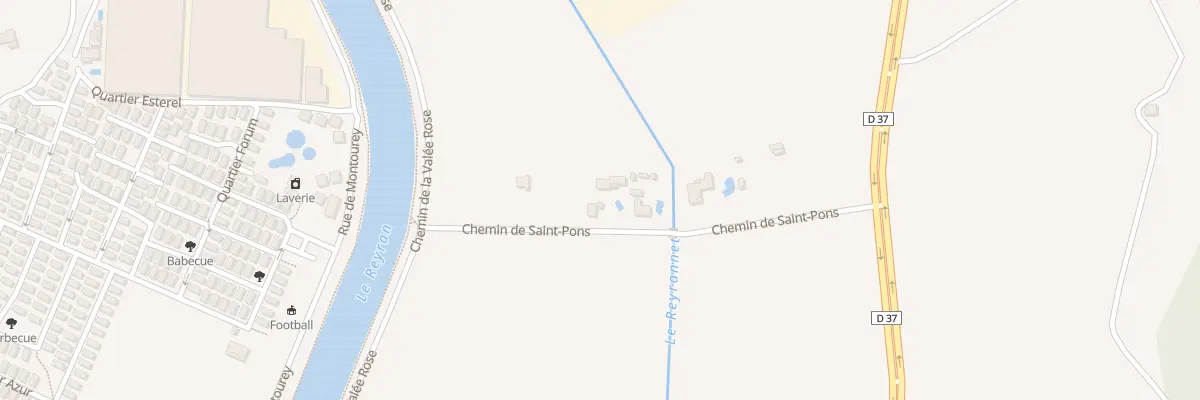 Plan du 260 Che de SAINT-PONS à Fréjus