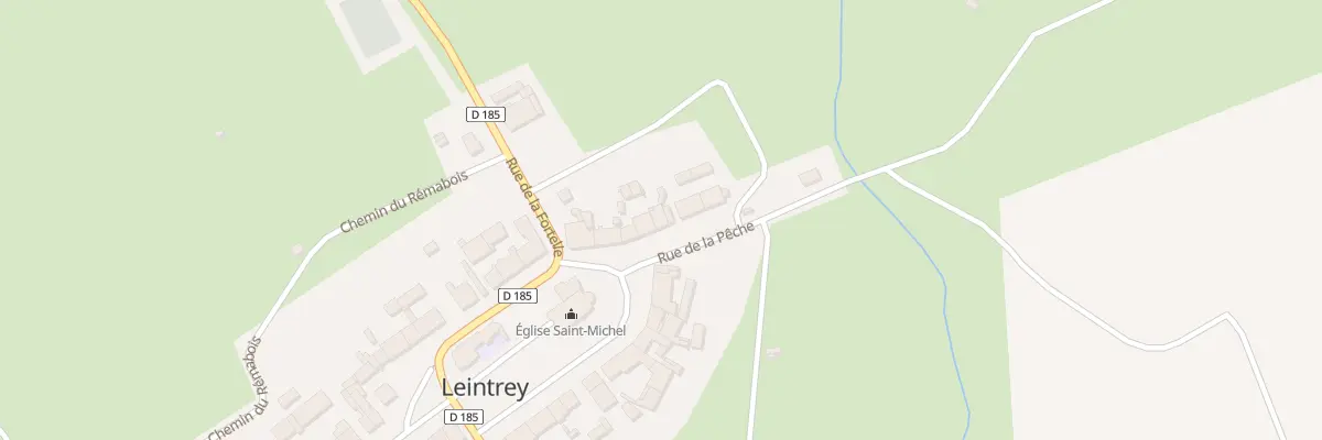 Plan du 7 Rue de la Pêche à Leintrey