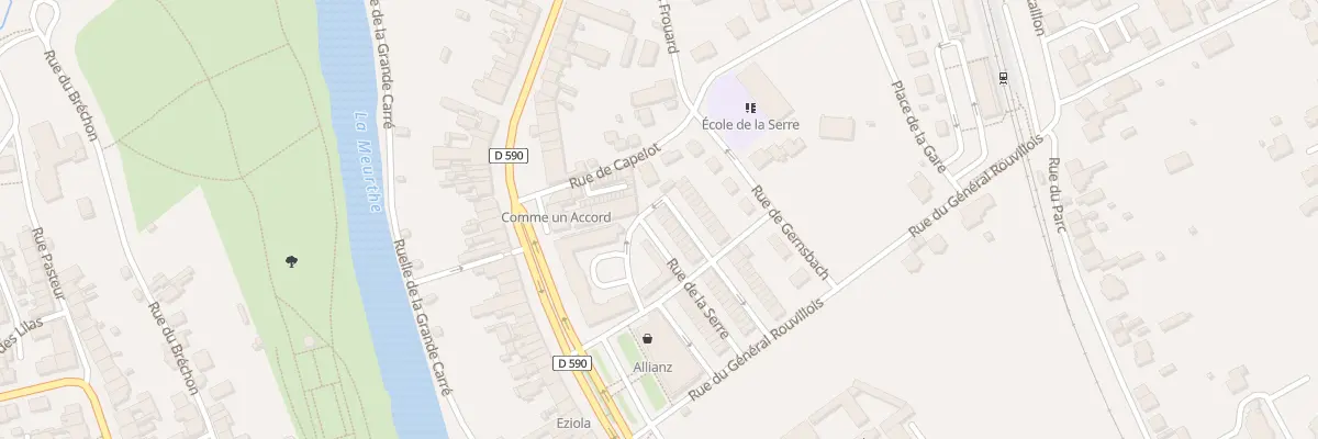 Plan du 31 Rue de la Serre à Baccarat