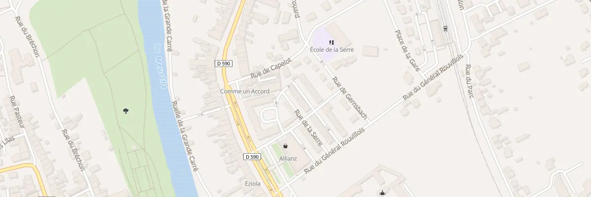 Plan du 28 Rue de la Serre à Baccarat