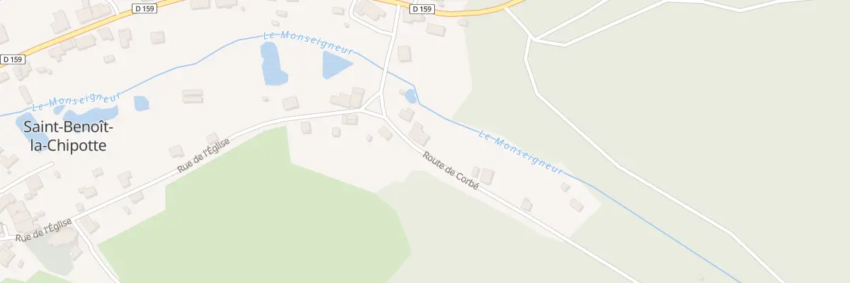 Plan du 5 Rte de Corbé à Saint-Benoît-la-Chipotte