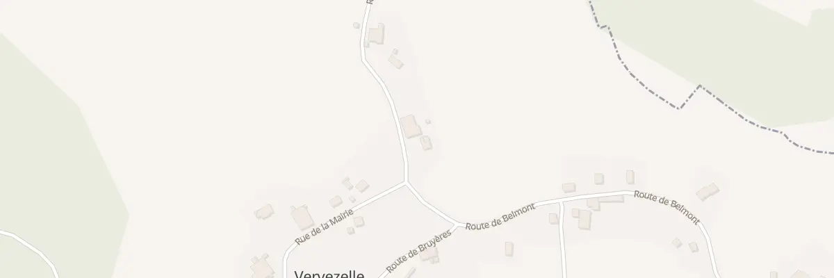 Plan du 10 Rte de Brouvelieures à Vervezelle