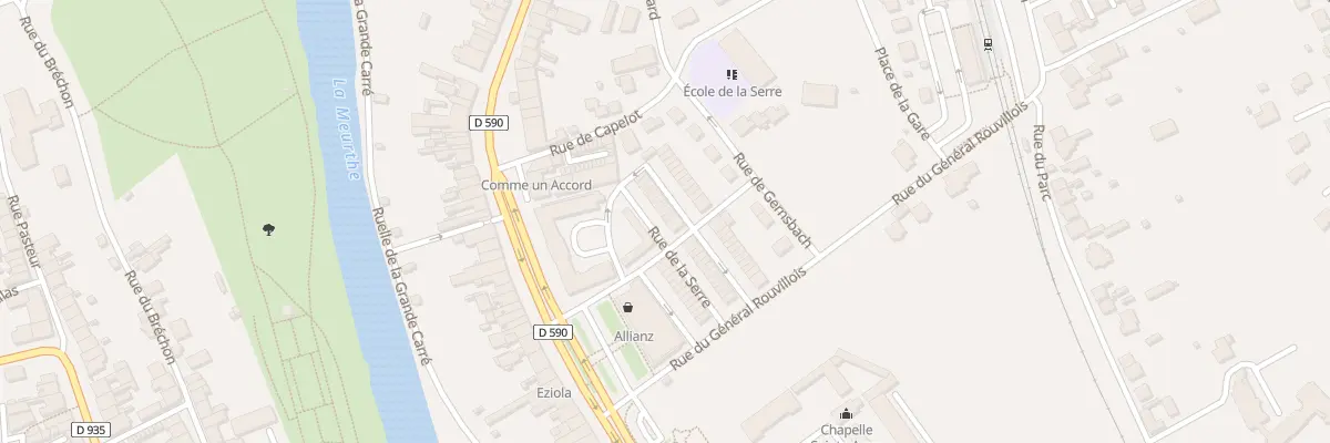 Plan du 24 Rue de la Serre à Baccarat