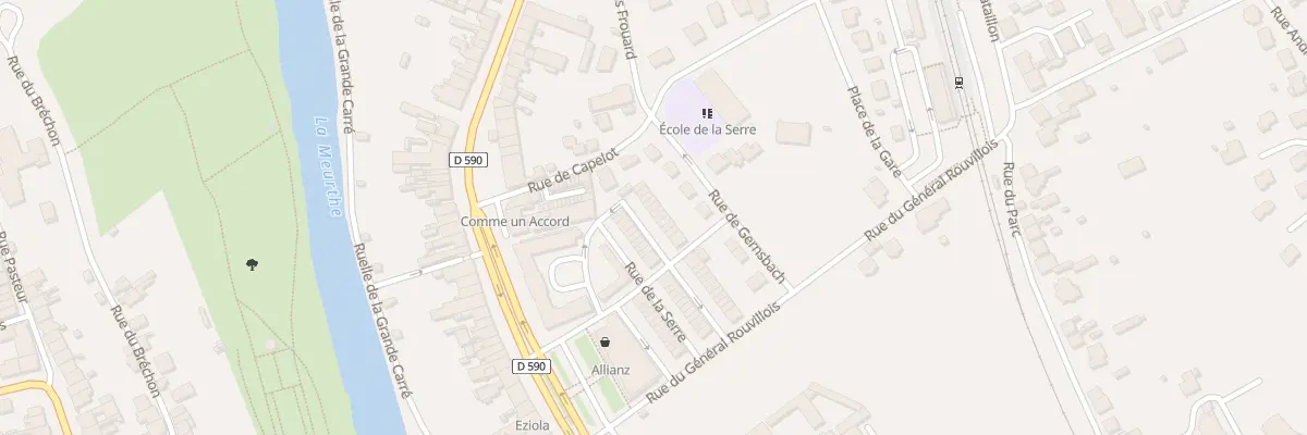 Plan du 48 Rue de la Serre à Baccarat