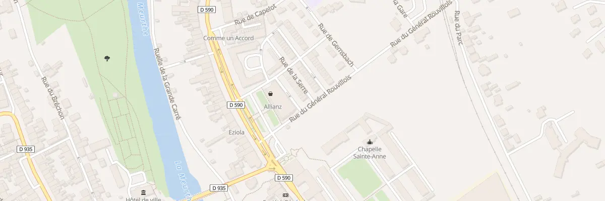 Plan du 1 Rue de la Serre à Baccarat