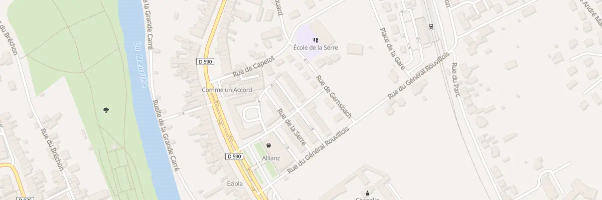 Plan du 44 Rue de la Serre à Baccarat