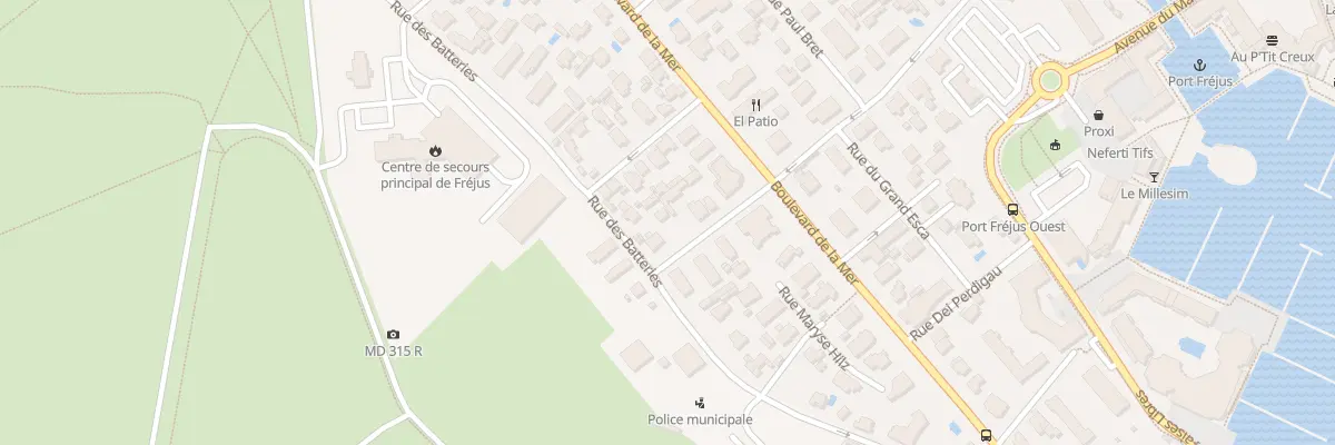 Plan du 90 Rue de SAINT-EXUPERY à Fréjus