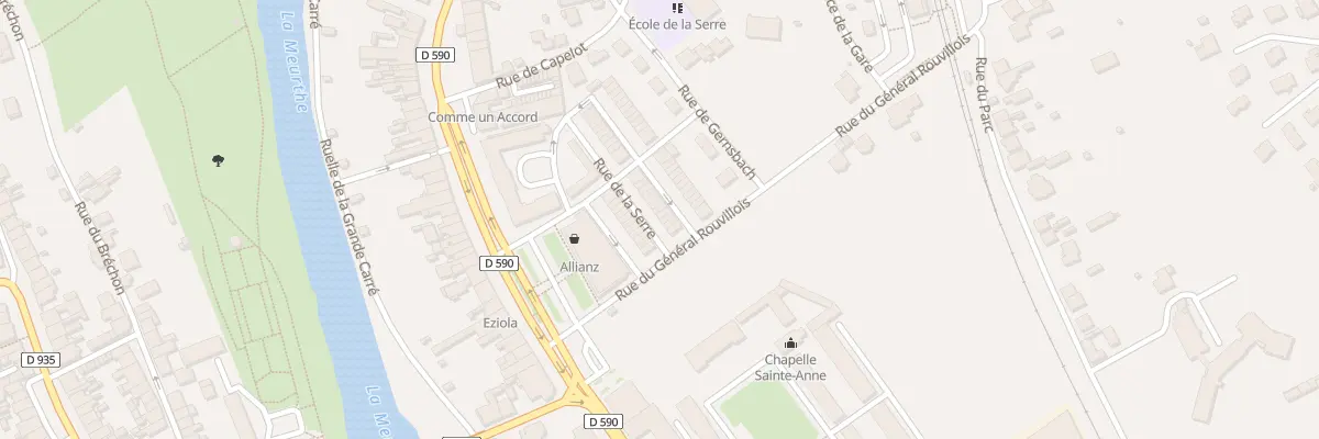 Plan du 15 Rue de la Serre à Baccarat