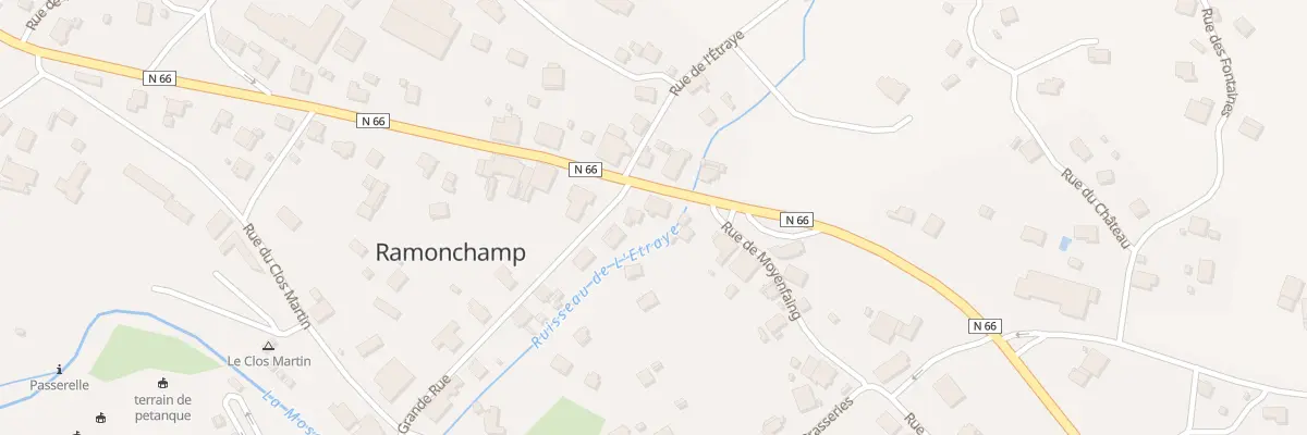 Plan du 28 Rue d’Alsace à Ramonchamp