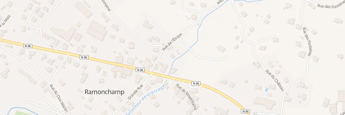 Plan du 29 Rue d’Alsace à Ramonchamp