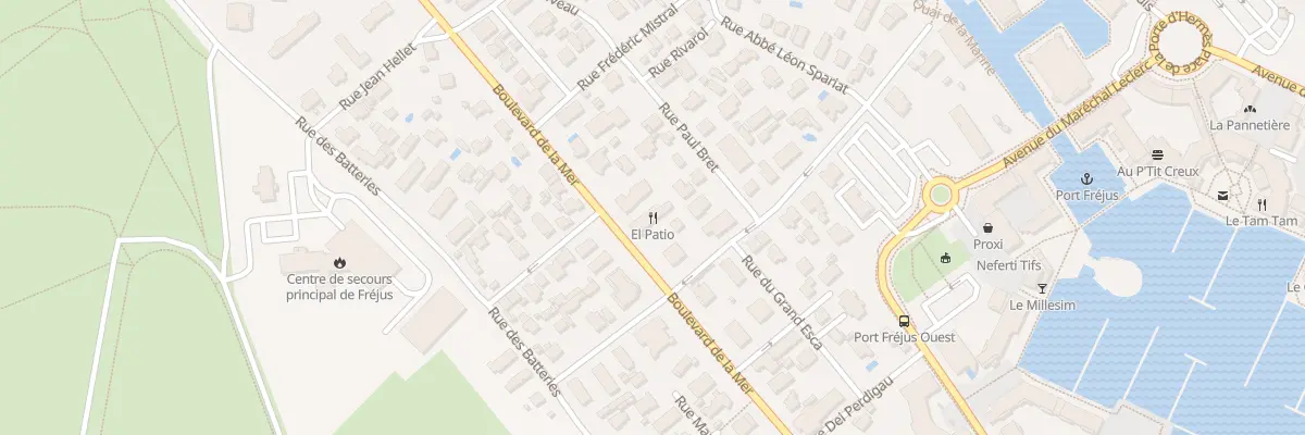 Plan du 711 Bd de la MER à Fréjus