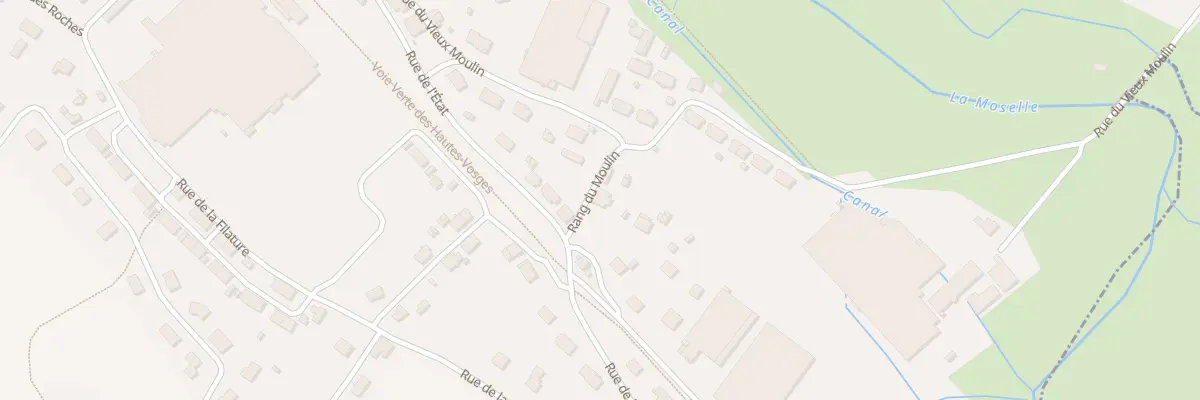 Plan du 3 Rang du Moulin à Ramonchamp