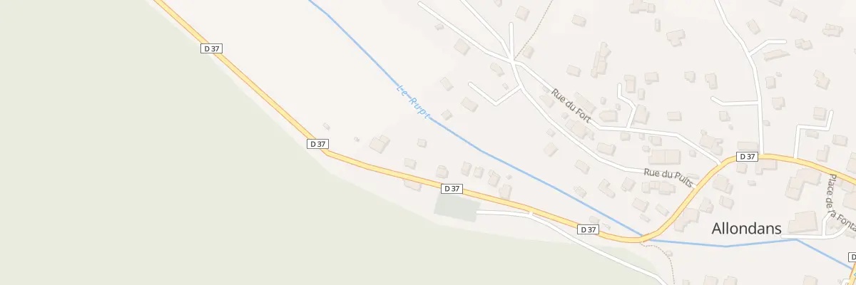 Plan du 36B Rue Centrale à Allondans