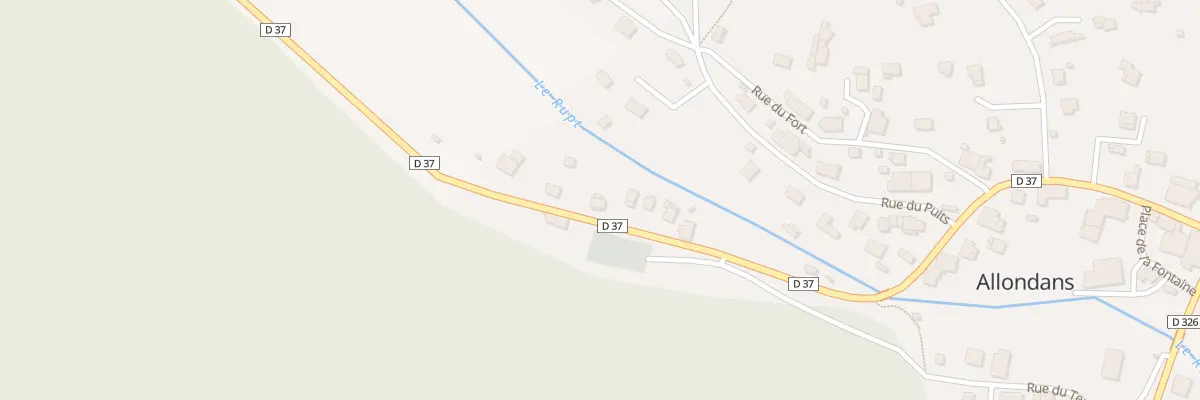 Plan du 34 Rue Centrale à Allondans