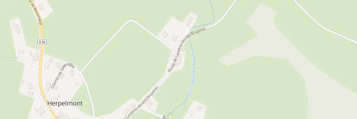 Plan du 348 Rte de Laveline Dt Bruyeres à Herpelmont