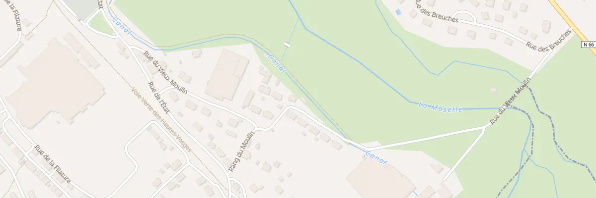 Plan du 25 Rue du Vieux Moulin à Ramonchamp